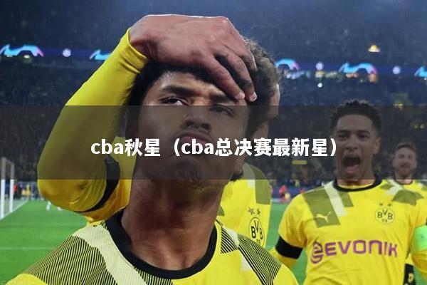 cba秋星（cba总决赛最新星）