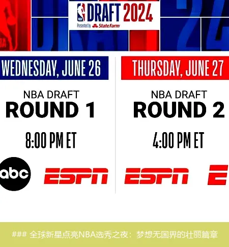 7月5日, 全球新星点亮NBA选秀之夜：梦想无国界的壮丽篇章