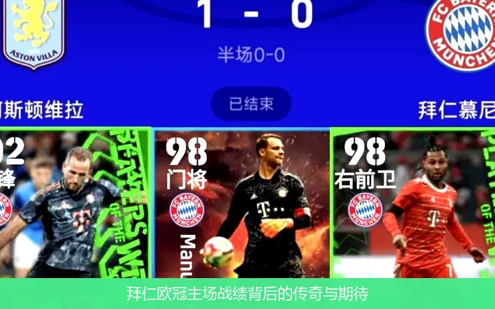 拜仁欧冠主场战绩背后的传奇与期待