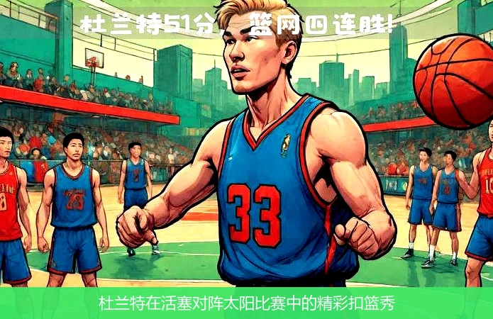杜兰特在活塞对阵太阳比赛中的精彩扣篮秀